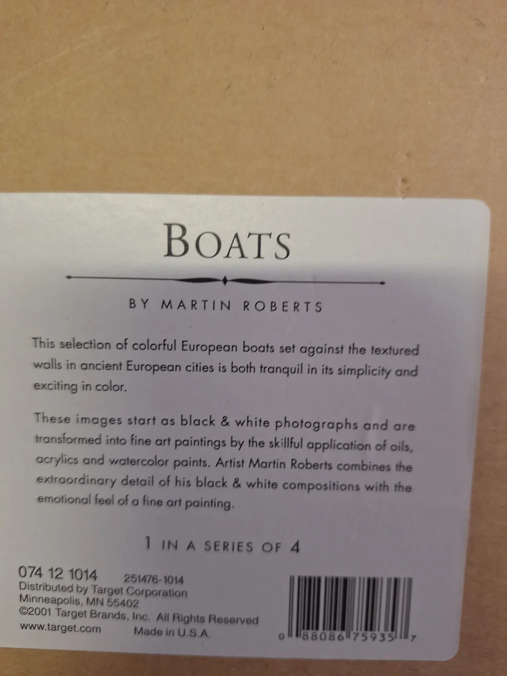 Coastal Harbor Print Signed M Roberts.